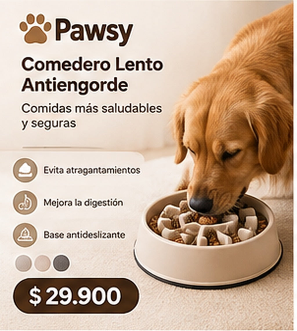 Comedero Lento Antiengorde - Pawsy